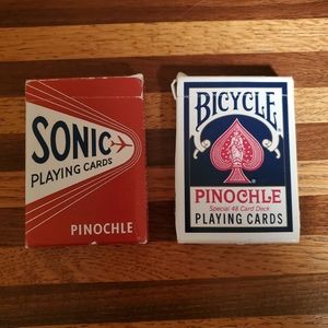 Vintage Pinochle playing cards 2 packs